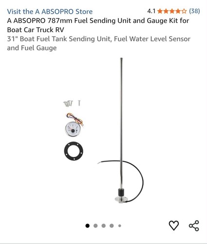Boat fuel tank sending unit - tank,